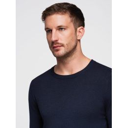 Vyriškas klasikinio kirpimo megztinis Ombre Clothing, tamsiai mėlynas