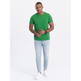 Vyriški klasikinio kirpimo marškinėliai OMBRE CLOTHING, žali