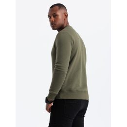 Vyriškas džemperis su užrašu Ombre Clothing, alyvuogių