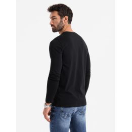 Vyriški siauresnio kirpimo marškinėliai Ombre Clothing, juodi