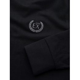 Vyriški medvilniniai marškiniai su siuvinėjimu Ombre Clothing, juodi
