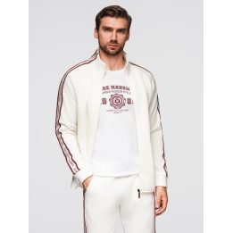 Vyriškas sportinis komplektas su aukšta apykakle Ombre Clothing, kreminis