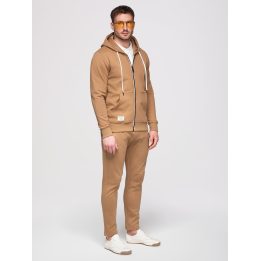Vyriškas medvilninis sportinis komplektas Ombre Clothing, kavos