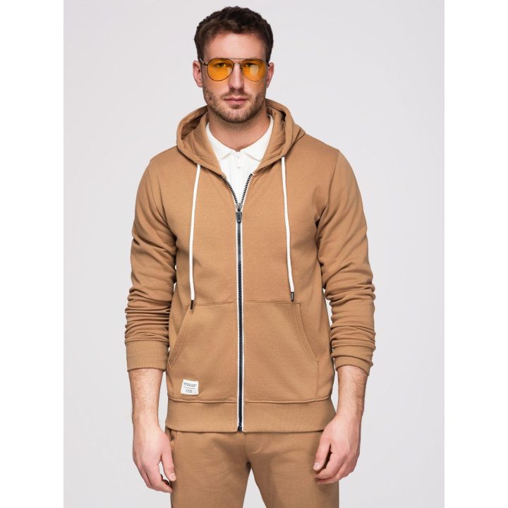 Vyriškas medvilninis sportinis komplektas Ombre Clothing, kavos