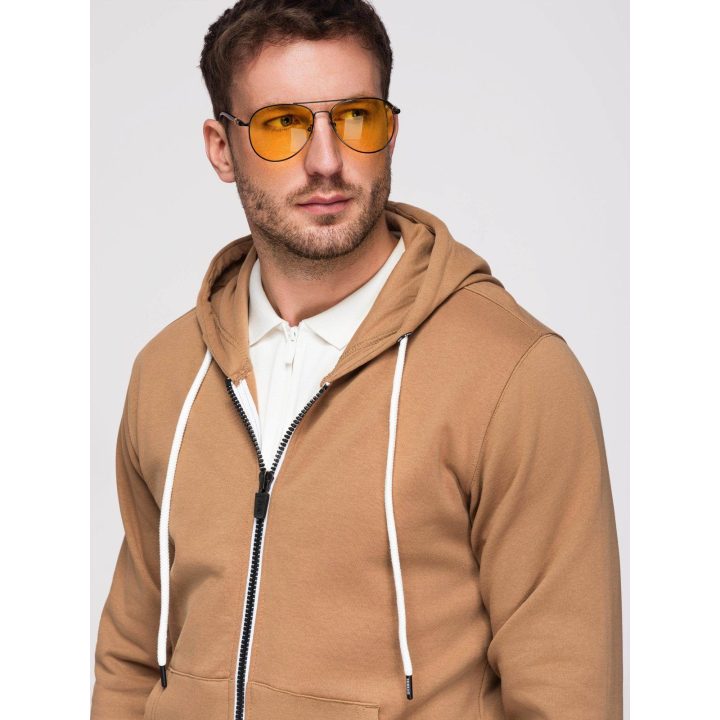 Vyriškas medvilninis sportinis komplektas Ombre Clothing, kavos