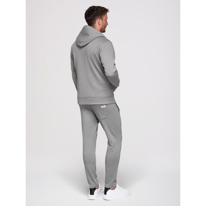 Vyriškas sportinis komplektas su užsegamu džemperiu OMBRE CLOTHING, pilkas