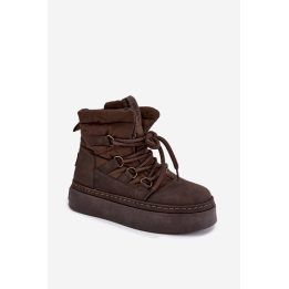 Moteriški pašiltinti aulinukai su varstymu Step in style, rudi