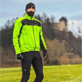 Softshell striukė vyriška, juoda ir ryškiai geltona Rockbros