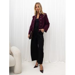 Moteriškos plačios sportinės kelnės Italy Moda, juodos