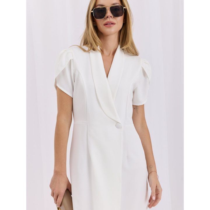 Moteriška pieštuko formos suknelė Italy Moda, kreminė