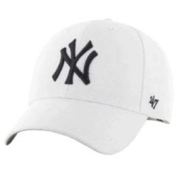 New York Yankees kepurė su snapeliu, balta