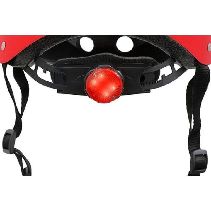 Vaikiškas LED dviračio šalmas Hornit Aviators, raudonas ir juodas