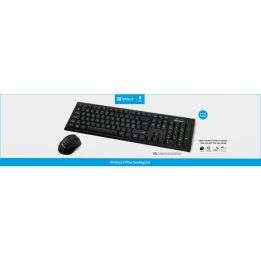 Sandberg Wireless Office DesktopSet INT belaidis klaviatūros ir pelės rinkinys