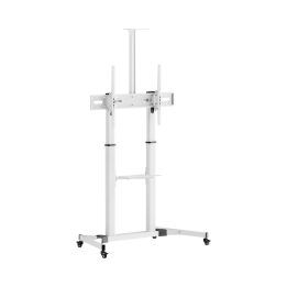 Sbox FS-3610 baltas grindinis TV stovas 60–100", iki 100 kg