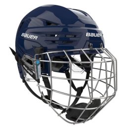 Ledo ritulio šalmas Bauer Re-Akt 90 Combo, mėlynas