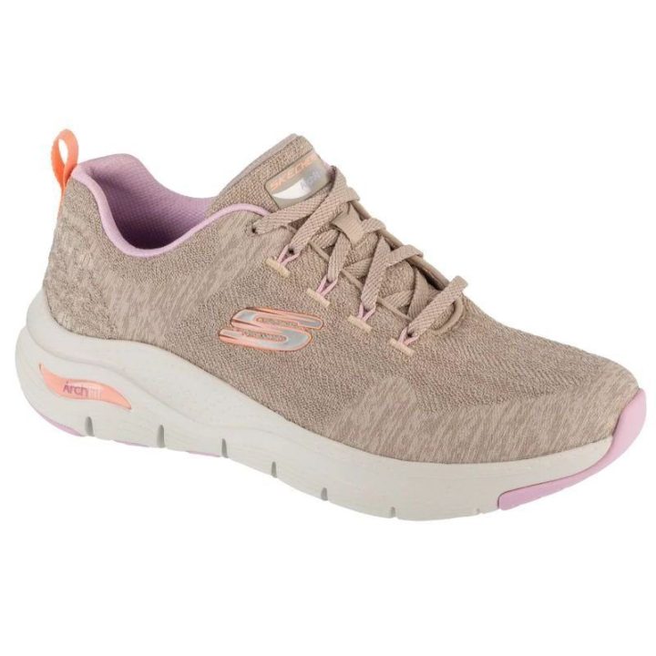 Moteriški sportiniai bateliai Skechers Arch Fit, smėlio