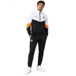 Vyriškas Real Madrid sportinis kostiumas, juodas ir baltas