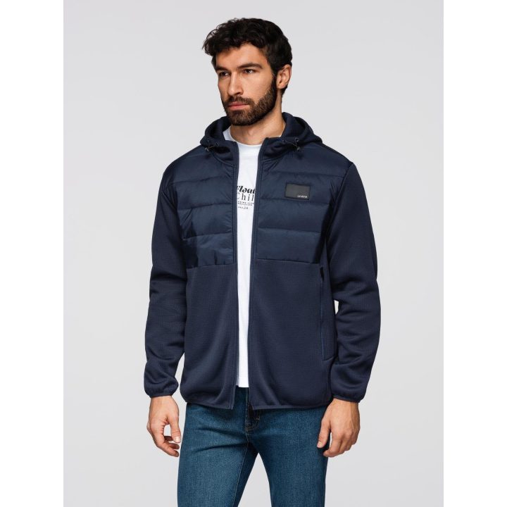 Vyriška lengva striukė Ombre Clothing, tamsiai mėlyna