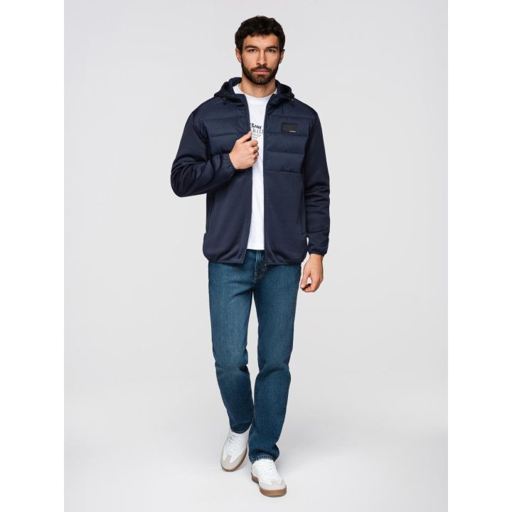 Vyriška lengva striukė Ombre Clothing, tamsiai mėlyna