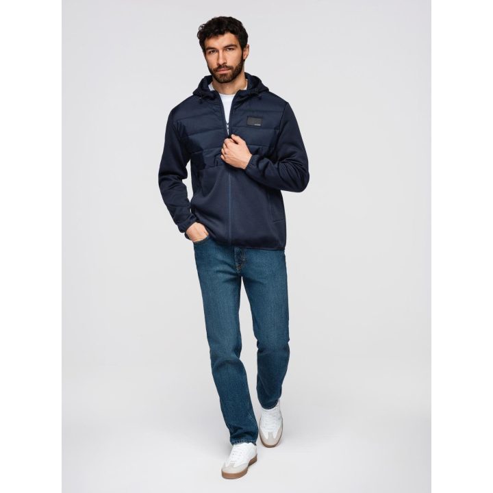 Vyriška lengva striukė Ombre Clothing, tamsiai mėlyna
