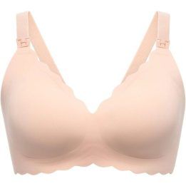 Besiūlė liemenėlė žindymui su pakeliančiu efektu Momcozy, smėlio
