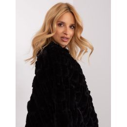 Juodas oversize pončas