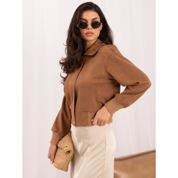 Moteriška demisezoninė striukė Italy Moda, šviesiai ruda