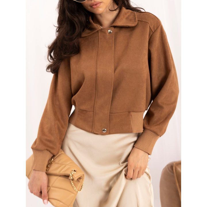 Moteriška demisezoninė striukė Italy Moda, šviesiai ruda