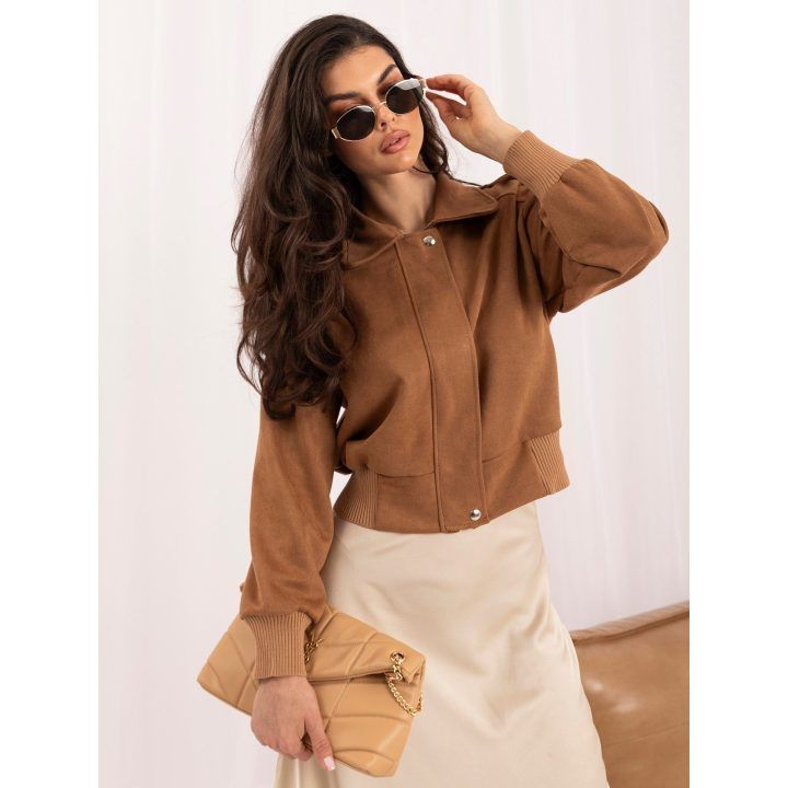 Moteriška demisezoninė striukė Italy Moda, šviesiai ruda