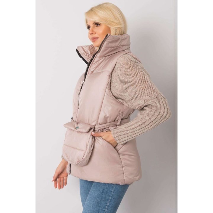 Moteriška liemenė su diržu Ex Moda, smėlio