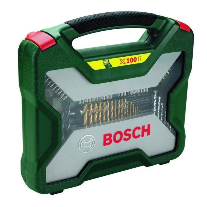 Įrankių rinkinys Bosch X-Line Titanium, 100 dalių