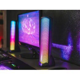 Kolonėlės 2.0 su Bluetooth ir RGB apšvietimu Tracer Sigma, 10 W
