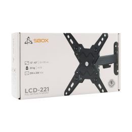 Televizoriaus sieninis laikiklis Sbox LCD-221-2, 13–43 colių, 20 kg, VESA 200 × 200
