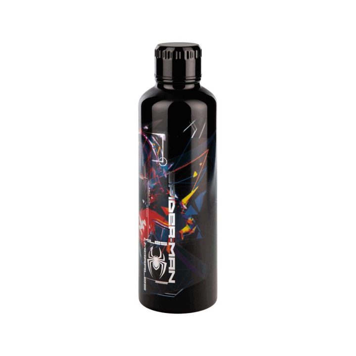 Nerūdijančio plieno gertuvė su Žmogaus-voro Mileso Moraleso motyvu Paladone, 500 ml, juoda