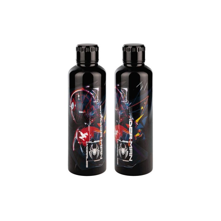 Nerūdijančio plieno gertuvė su Žmogaus-voro Mileso Moraleso motyvu Paladone, 500 ml, juoda