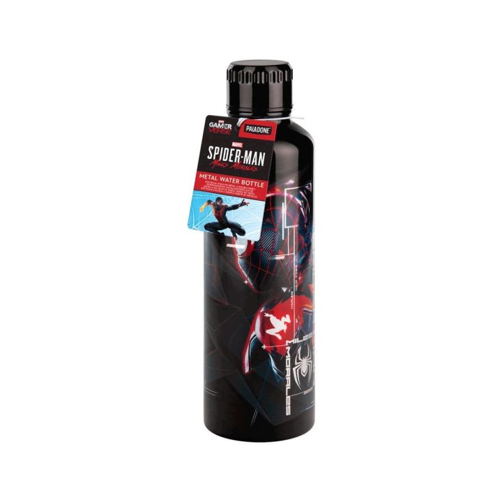 Nerūdijančio plieno gertuvė su Žmogaus-voro Mileso Moraleso motyvu Paladone, 500 ml, juoda