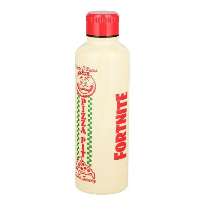 Nerūdijančio plieno gertuvė su Pizza Pit motyvu Fortnite Paladone, 500 ml
