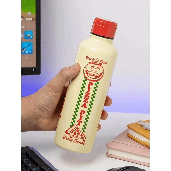 Nerūdijančio plieno gertuvė su Pizza Pit motyvu Fortnite Paladone, 500 ml
