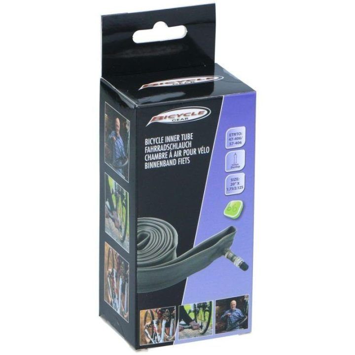 Dviračio kamera Bicycle Gear, 20 × 1,75/2,125, juoda