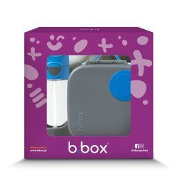 Vaikiškas priešpiečių dėžutės ir buteliuko rinkinys B.box, 1 l + 450 ml, skalūno mėlynos spalvos