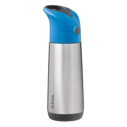 Vaikiška termogertuvė su šiaudeliu b.box, 500 ml, mėlyna