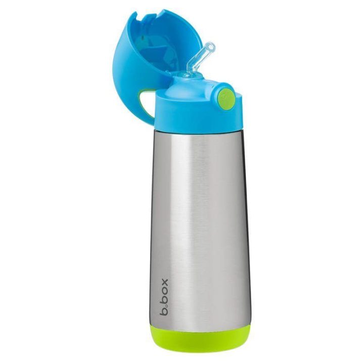 Vaikiškas termobutelis su šiaudeliu b.box Ocean Breeze, nuo 12 mėn., 500 ml
