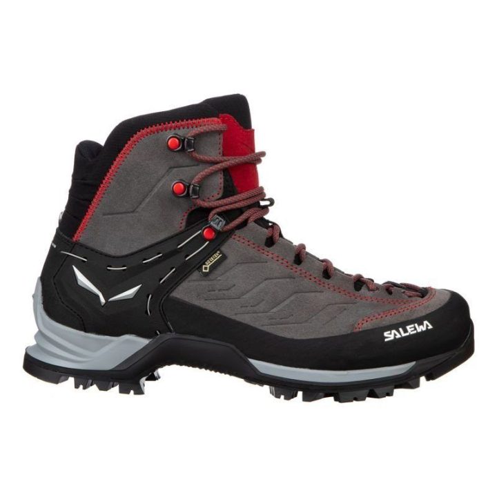 Vyriški žygio batai Salewa MTN Trainer Mid GTX, pilki, tamsiai pilki ir raudoni