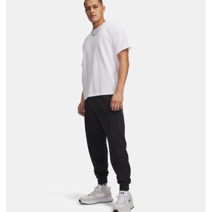Vyriškos laisvo kirpimo kelnės Under Armour Rival Fleece, juodos
