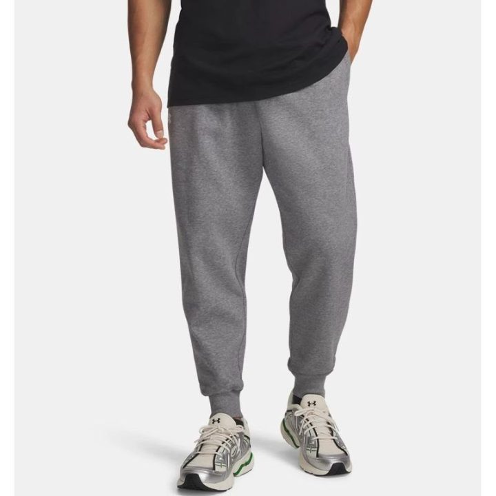 Vyriškos sportinės kelnės Under Armour Rival Fleece, pilkos