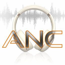 Manta HDP1001CR hibridinės ANC belaidės ausinės, kreminės