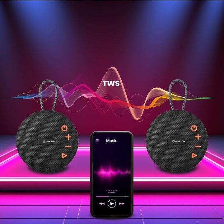 Nešiojamoji Bluetooth kolonėlė Manta SPK02GO, 15 W