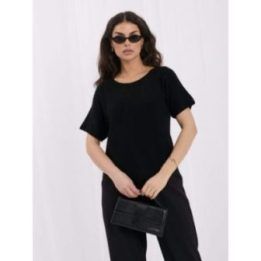Moteriškas dvipusis megztinis Italy Moda, juodas