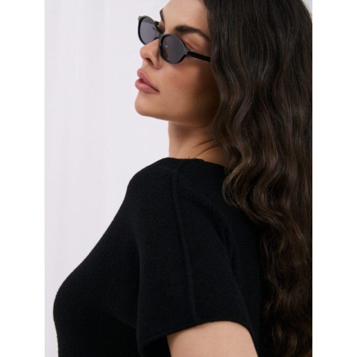 Moteriškas dvipusis megztinis Italy Moda, juodas