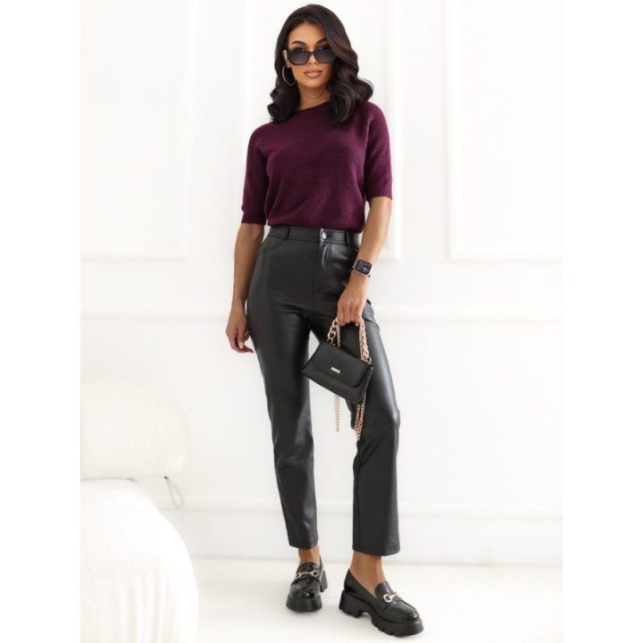 Moteriškas megztinis Italy Moda, tamsiai violetinis